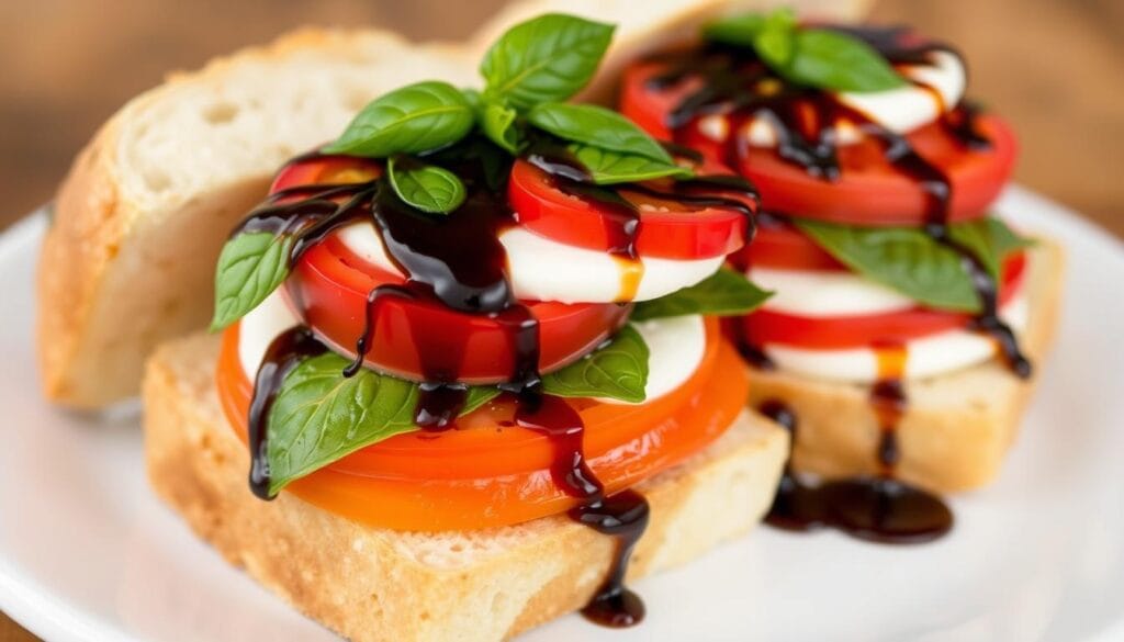 Heirloom Tomato Caprese Sandwiches