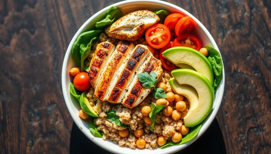 Protein-packed lunch bowl