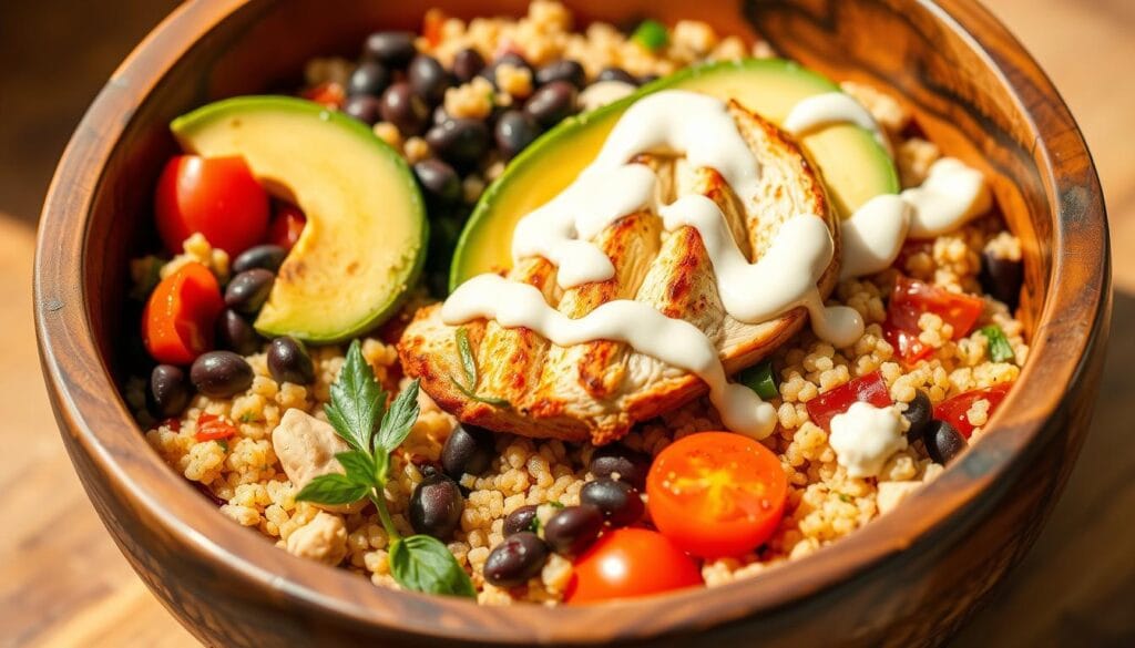 Protein-packed lunch bowls