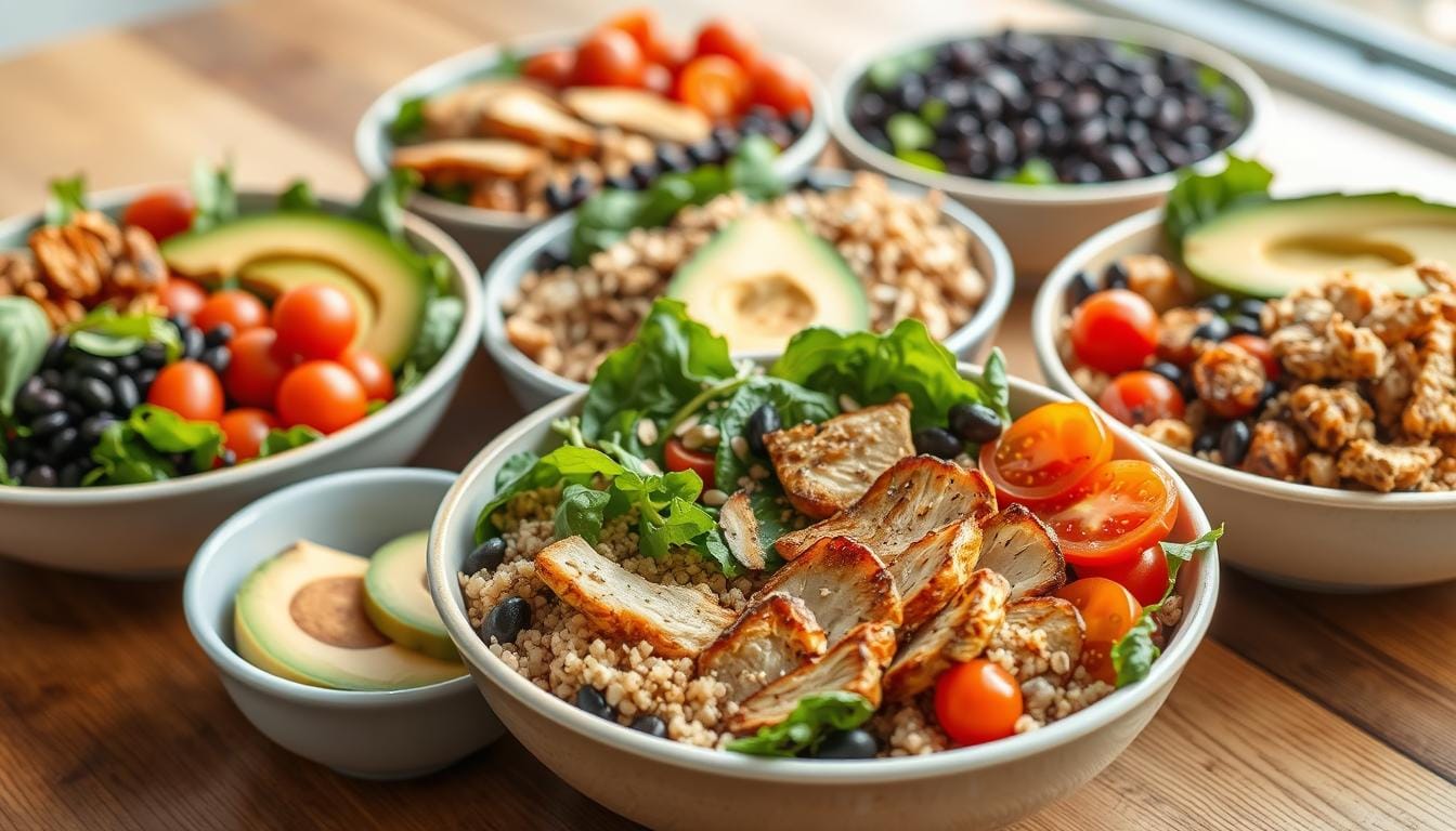 Protein-packed lunch bowls