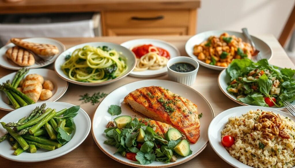 Variety of low-carb dinner options