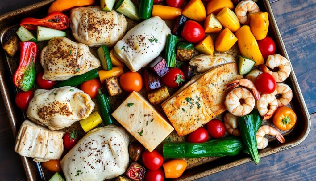 sheet pan proteins