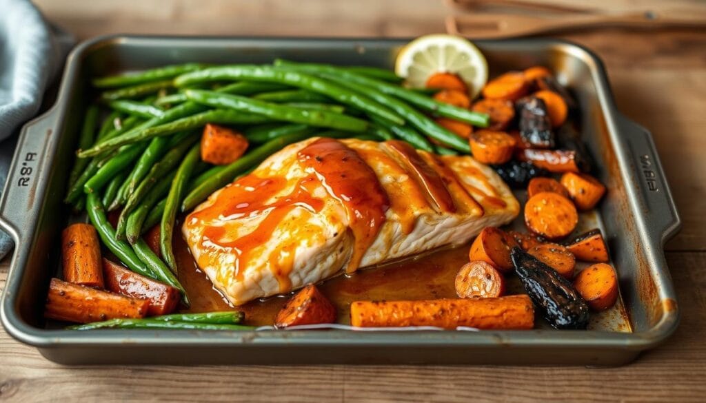 sheet pan salmon