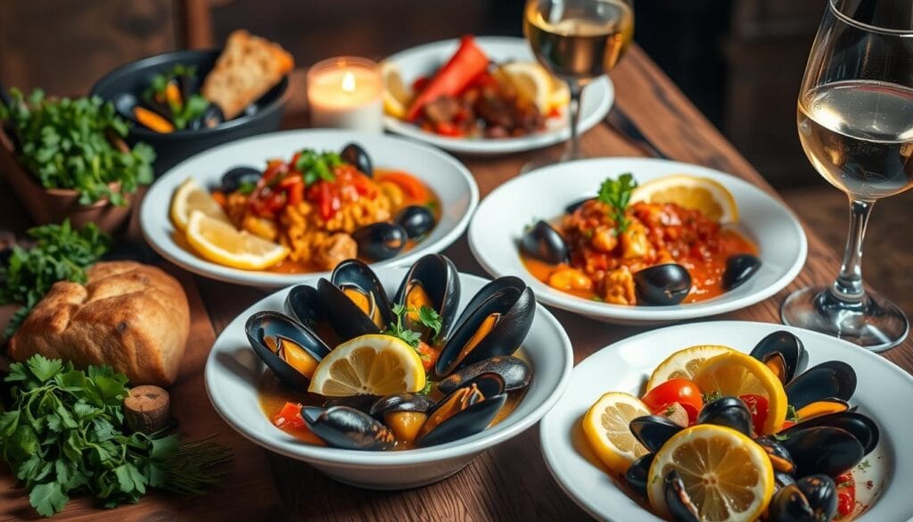 Mussels dishes