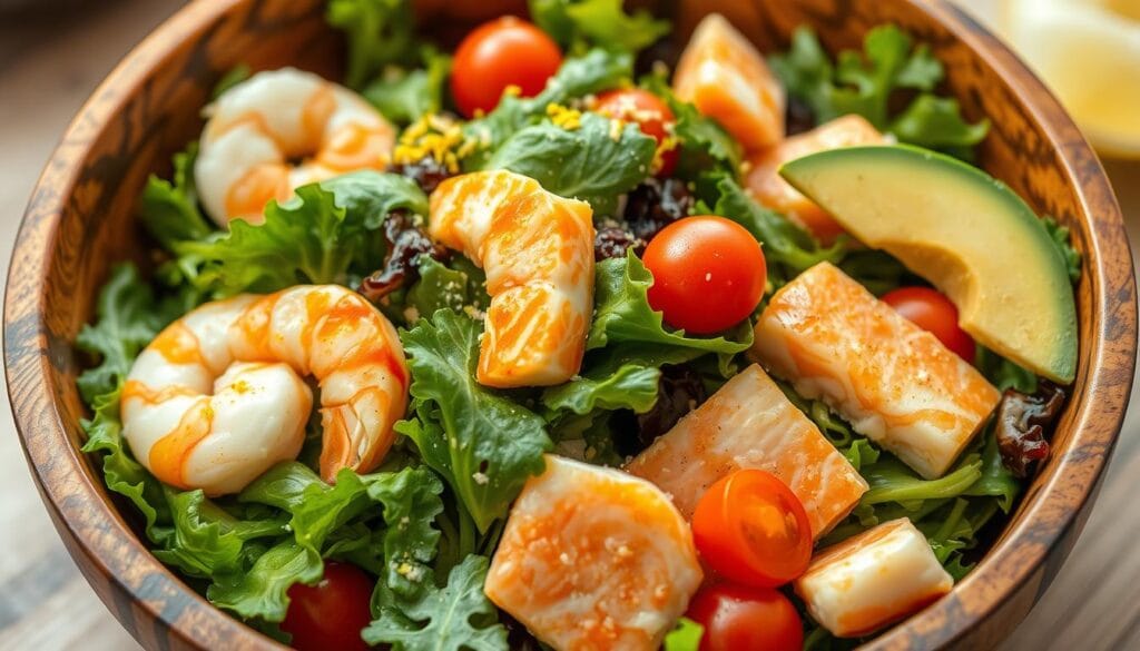 healthy seafood salad