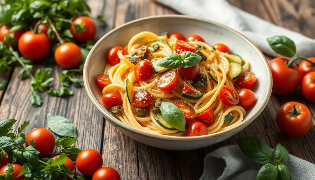 seasonal vegan pasta