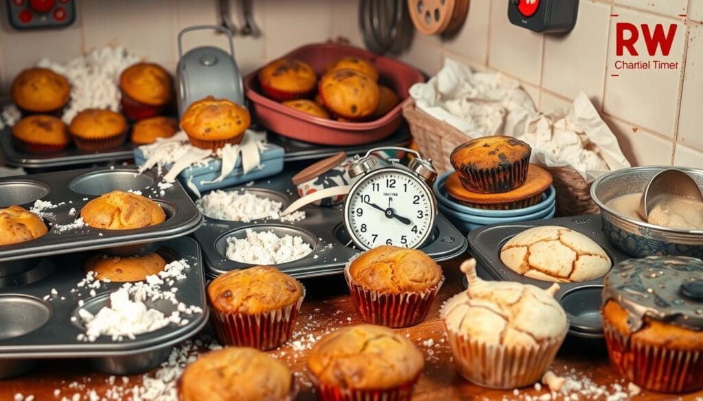 Mistakes in baking muffins