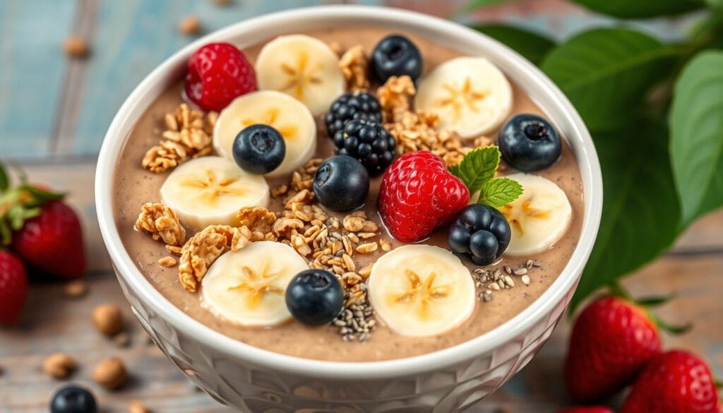 peanut butter banana smoothie bowl