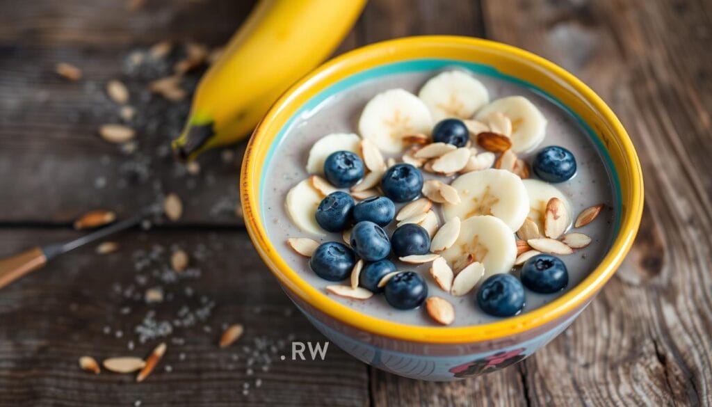 vanilla almond smoothie bowl